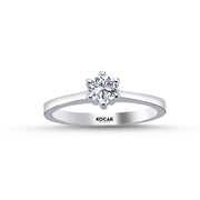 0.39 Karat EF SI Diamond Solitaire Ring