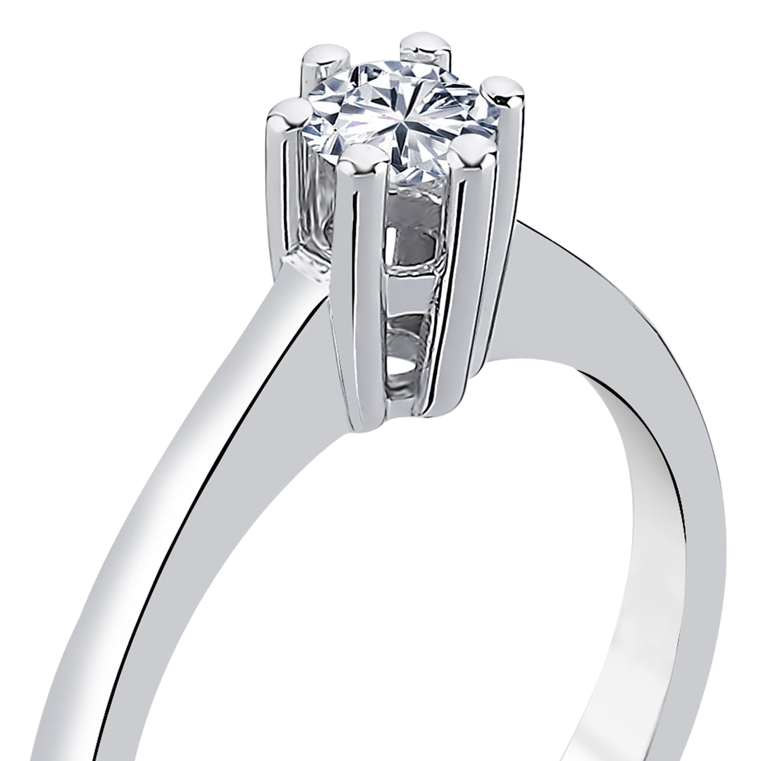 0.30 Karat EF SI Diamond Solitaire Ring