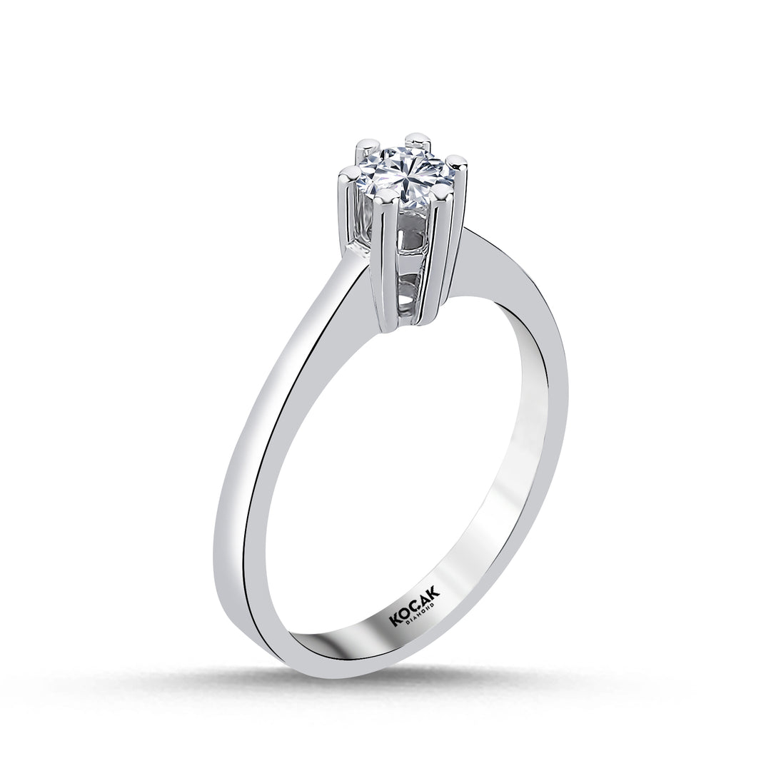 0.30 Karat EF SI Diamond Solitaire Ring