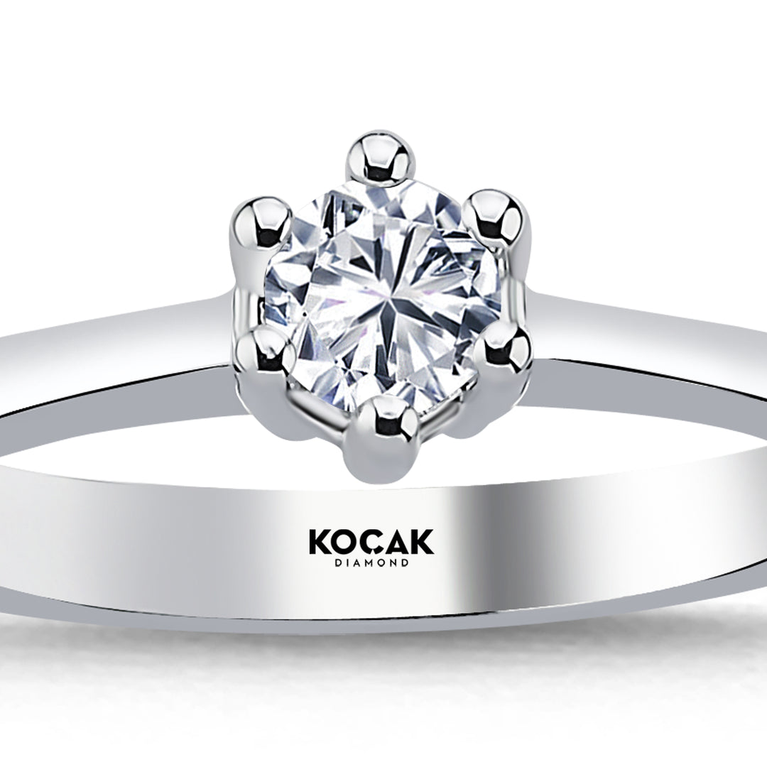 0.30 Karat EF SI Diamond Solitaire Ring