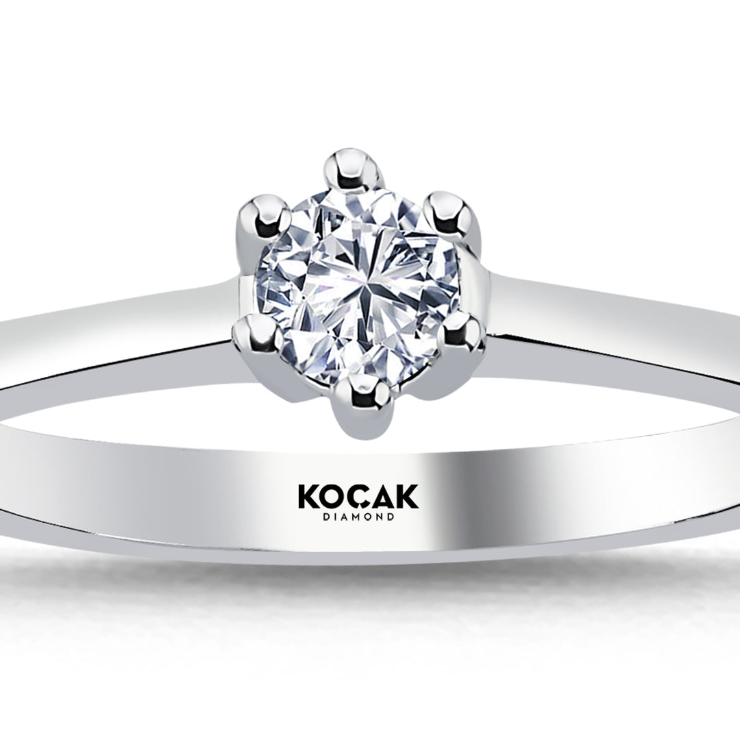 0.25 Karat EF SI Solitaire Diamond Ring