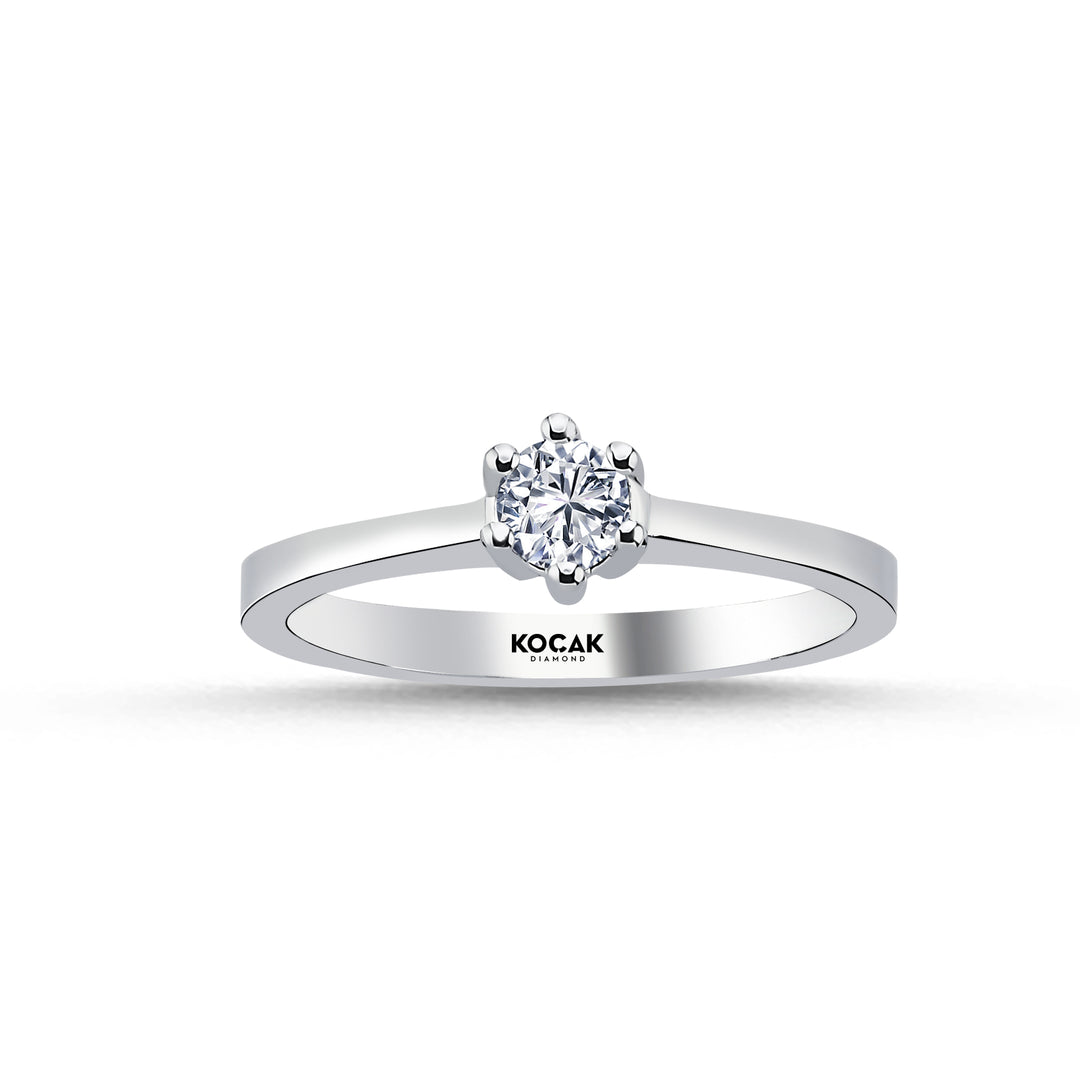 0.25 Karat EF SI Solitaire Diamond Ring