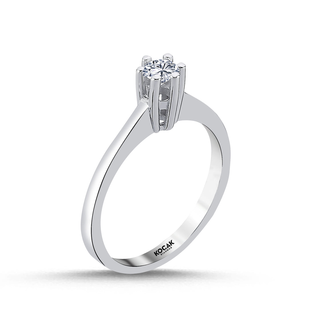 0.25 Karat EF SI Solitaire Diamond Ring