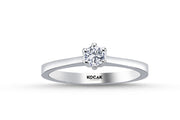0.20 Karat EF SI Solitaire Diamond Ring