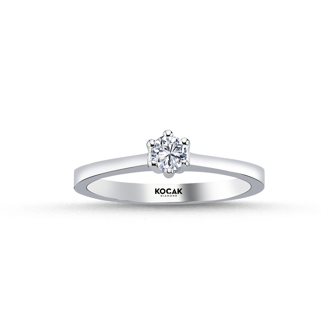 0.20 Karat EF SI Solitaire Diamond Ring