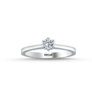 0.20 Karat EF SI Solitaire Diamond Ring