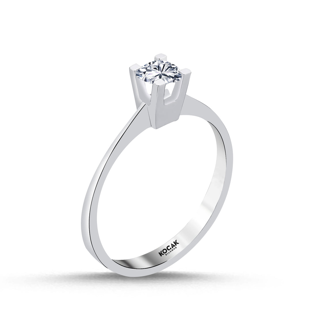 0.30 Karat EF SI Diamond Solitaire Ring