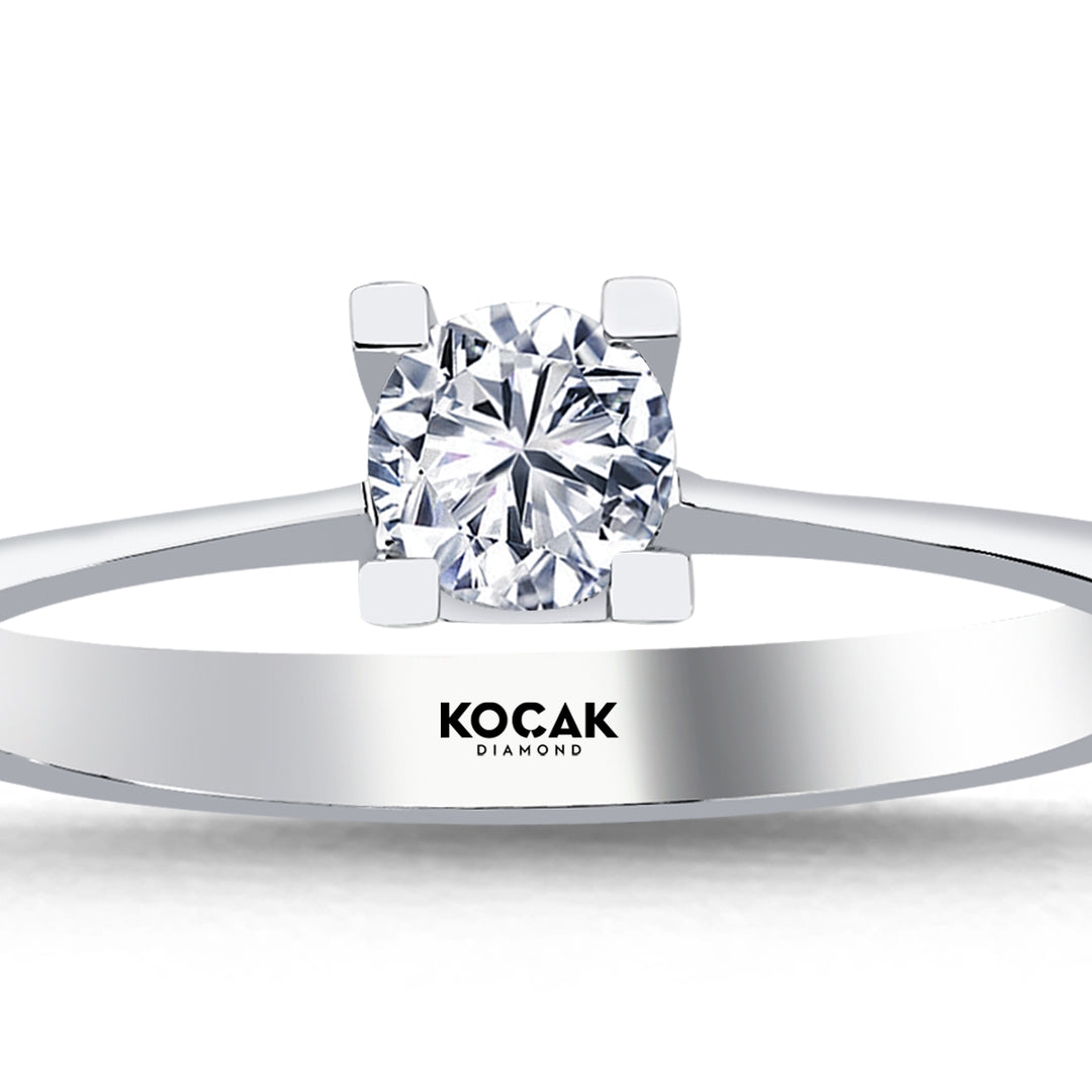 0.30 Karat EF SI Diamond Solitaire Ring