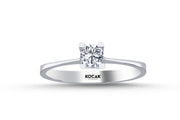 0.30 Karat EF SI Diamond Solitaire Ring