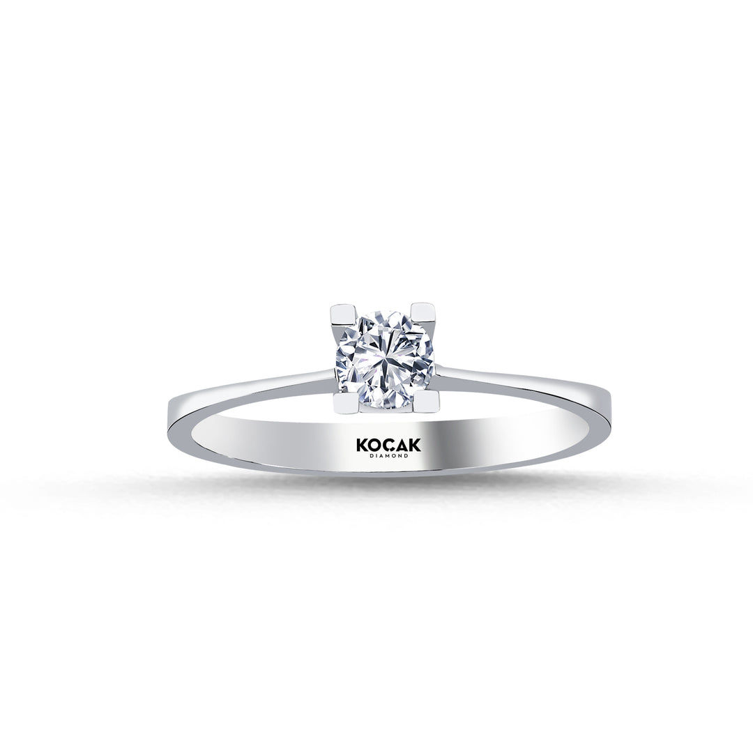 0.30 Karat EF SI Diamond Solitaire Ring
