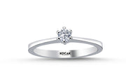 0.15 Karat EF SI Solitaire Diamond Ring