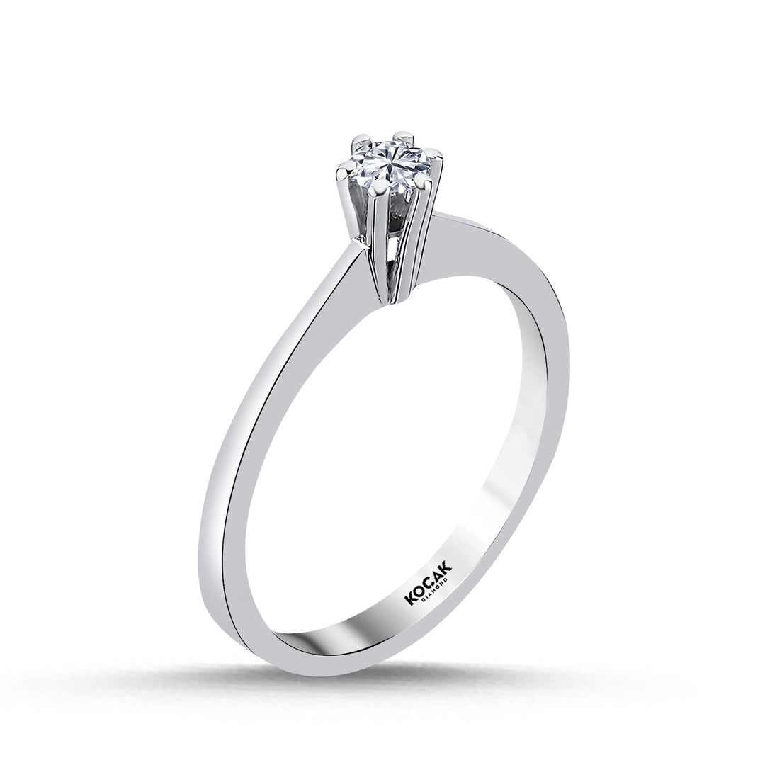 0.15 Karat EF SI Solitaire Diamond Ring
