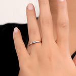 Load image into Gallery viewer, 0.10 Karat EF SI Solitaire Diamond Ring