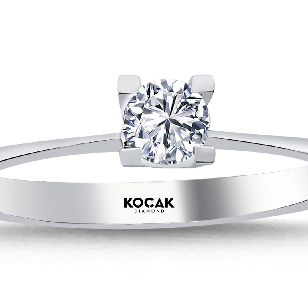 0.25 Karat EF SI Solitaire Diamond Ring