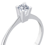 Load image into Gallery viewer, 0.25 Karat EF SI Solitaire Diamond Ring