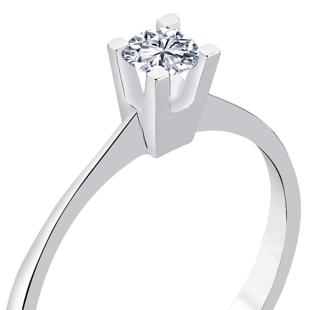 0.25 Karat EF SI Solitaire Diamond Ring