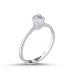 Load image into Gallery viewer, 0.25 Karat EF SI Solitaire Diamond Ring