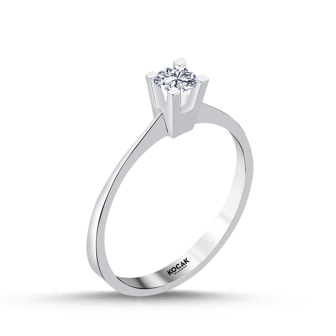0.25 Karat EF SI Solitaire Diamond Ring