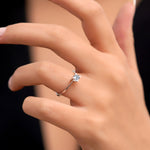 Load image into Gallery viewer, 0.25 Karat EF SI Solitaire Diamond Ring