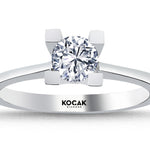 Load image into Gallery viewer, 0.50 Karat EF SI Solitaire Diamond Ring