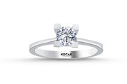 0.50 Karat EF SI Solitaire Diamond Ring