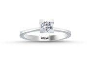 0.30 Karat EF SI Diamond Solitaire Ring