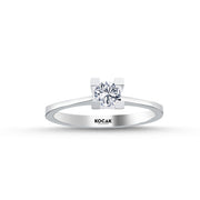 0.30 Karat EF SI Diamond Solitaire Ring