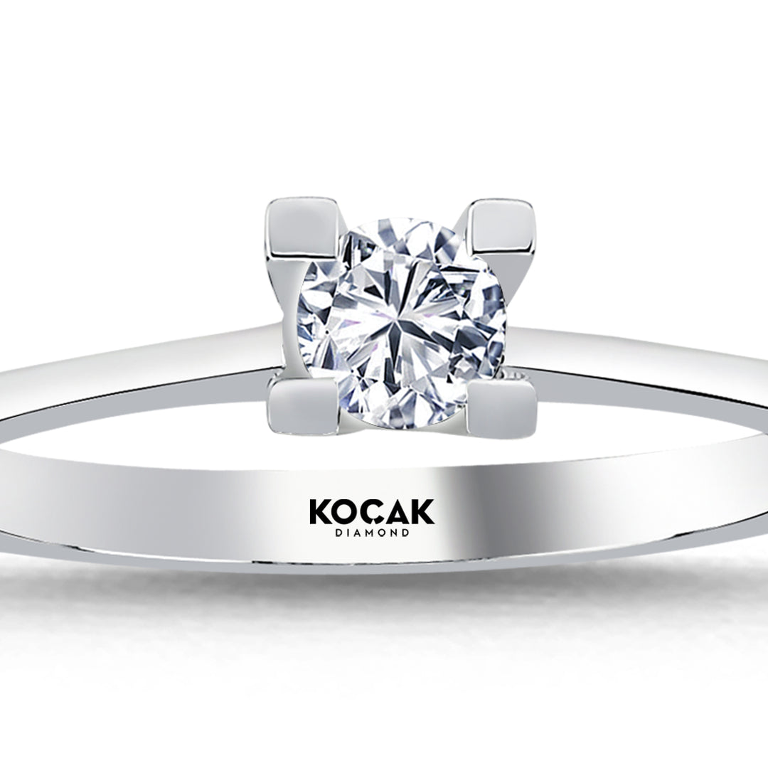 0.25 Karat EF SI Solitaire Diamond Ring