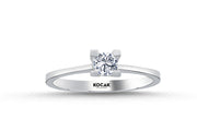 0.25 Karat EF SI Solitaire Diamond Ring