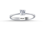 0.20 Karat EF SI Solitaire Diamond Ring