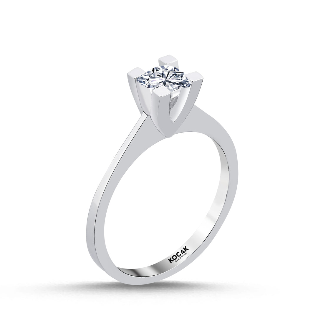 0.40 Karat EF SI Solitaire Diamond Ring