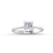 0.39 Karat EF SI Diamond Solitaire Ring