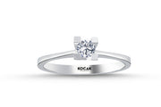 0.20 Karat EF SI Solitaire Diamond Ring