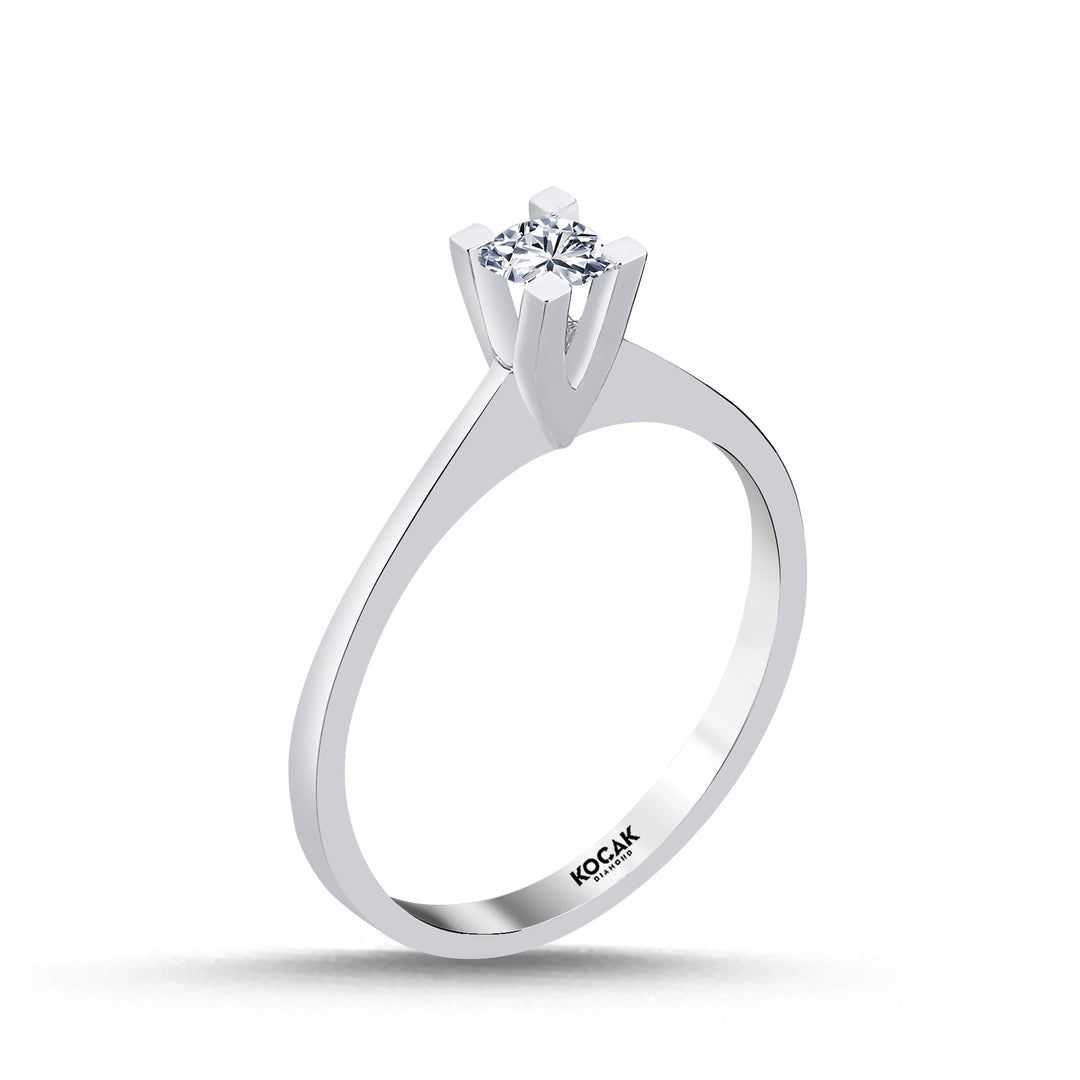 0.15 Karat EF SI Solitaire Diamond Ring