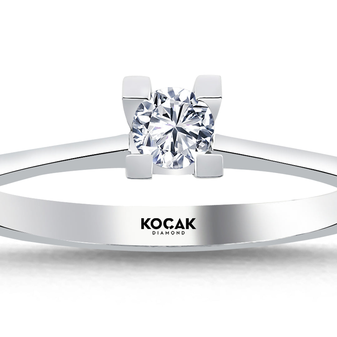 0.15 Karat EF SI Solitaire Diamond Ring