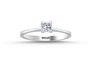 0.15 Karat EF SI Solitaire Diamond Ring