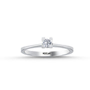 0.10 Karat EF SI Solitaire Diamond Ring