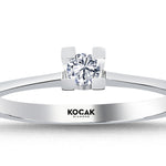 Load image into Gallery viewer, 0.09 Karat EF SI Diamond Solitaire Ring