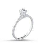 Load image into Gallery viewer, 0.09 Karat EF SI Diamond Solitaire Ring