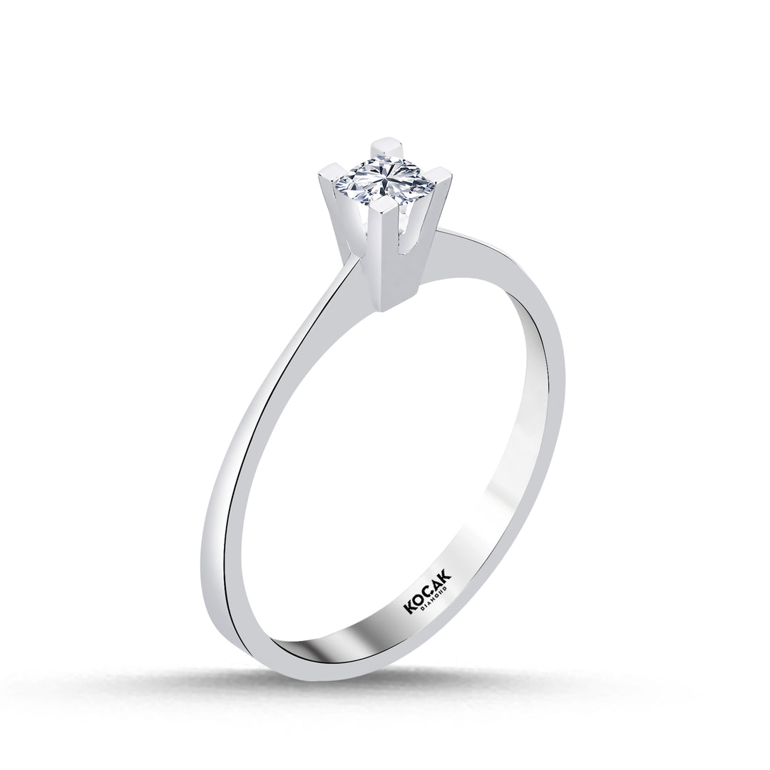0.15 Karat EF SI Solitaire Diamond Ring