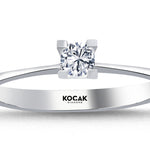 Load image into Gallery viewer, 0.15 Karat EF SI Solitaire Diamond Ring