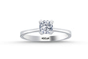 0.50 Karat EF SI Solitaire Diamond Ring