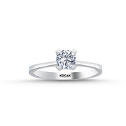 0.50 Karat EF SI Solitaire Diamond Ring