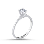 Load image into Gallery viewer, 0.40 Karat EF SI Solitaire Diamond Ring