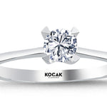 Load image into Gallery viewer, 0.40 Karat EF SI Solitaire Diamond Ring