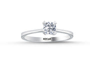 0.40 Karat EF SI Solitaire Diamond Ring