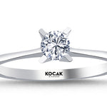 Load image into Gallery viewer, 0.30 Karat EF SI Solitaire Diamond Ring