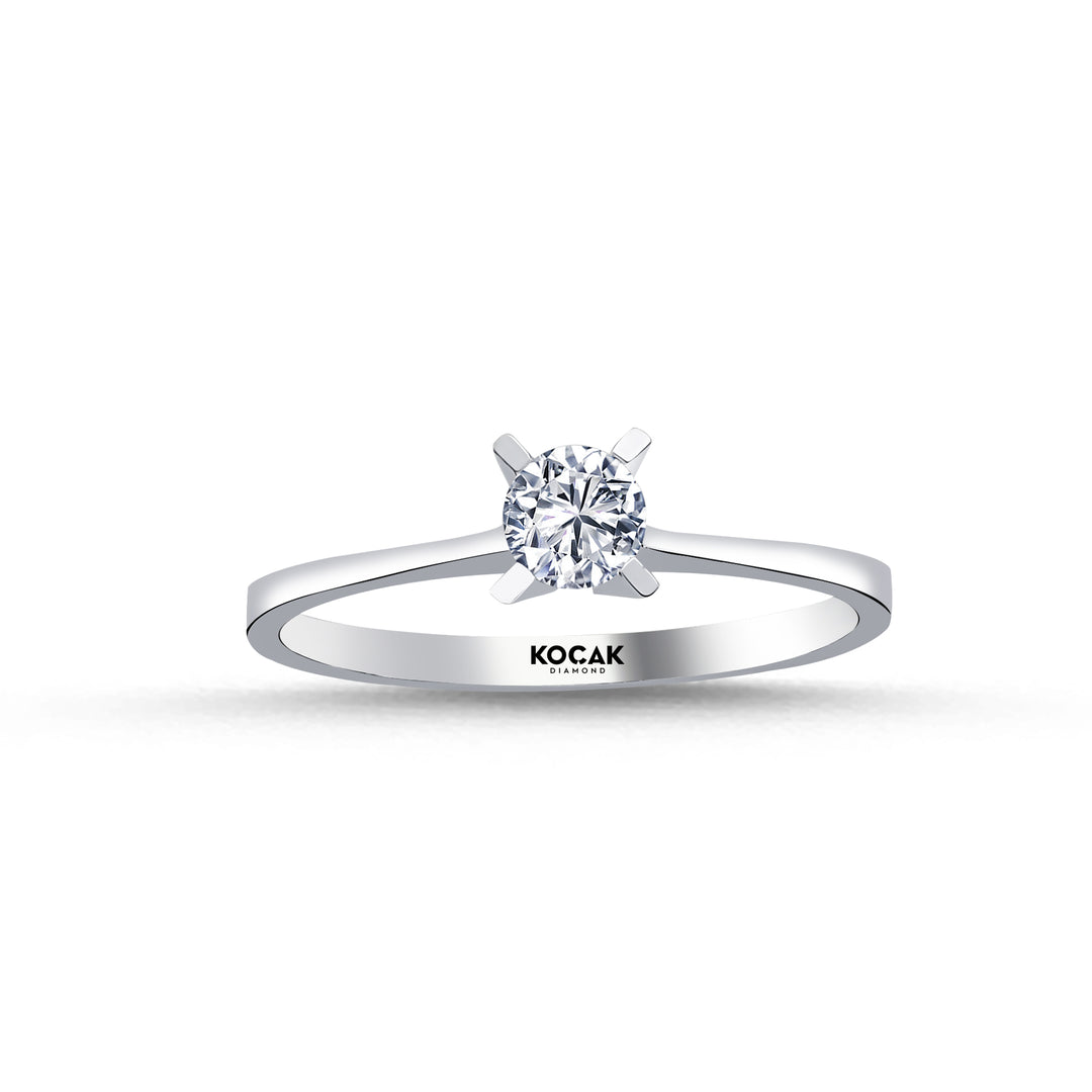 0.30 Karat EF SI Solitaire Diamond Ring