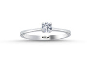 0.20 Karat EF SI Solitaire Diamond Ring