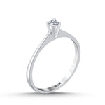 Load image into Gallery viewer, 0.10 Karat EF SI Solitaire Diamond Ring